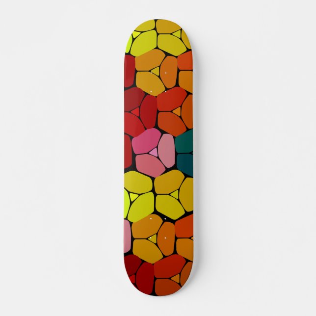 Sehr Coole Abstrakte Formen Skateboard (Vorne)