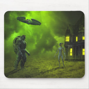 Sehr Coole Alien Planet Mousepad