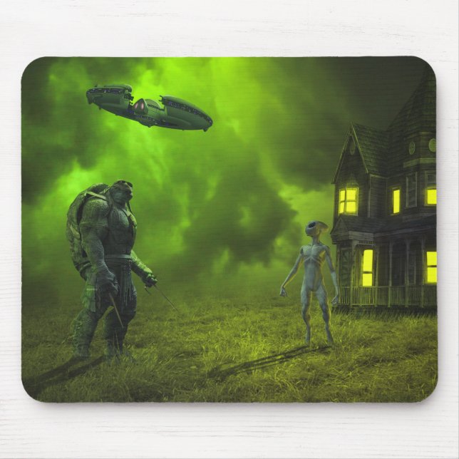 Sehr Coole Alien Planet Mousepad (Vorne)