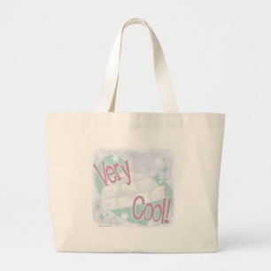 Sehr Coole Iglu Cartoon Slogan-Illustration Jumbo Stoffbeutel