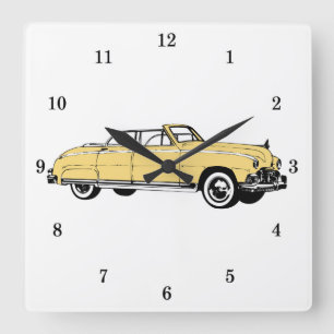 Sehr Coole klassische Kfz-Wall-Uhr Quadratische Wanduhr
