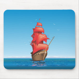 Sehr Coole Matte für Segelschiffe Mousepad