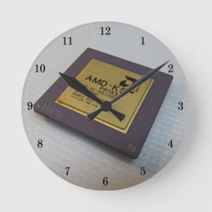 Sehr Coole Mikroprozessorhalterung Runde Wanduhr