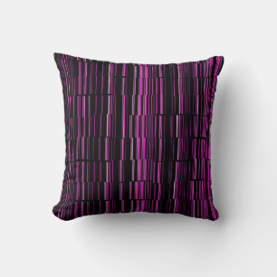 Sehr coole moderne Magenta gestreift Kissen