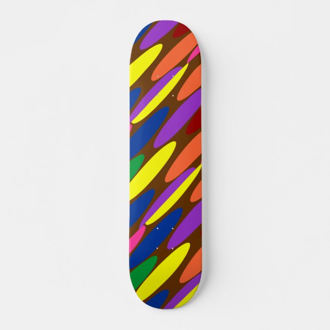 Sehr Coole und farbenfrohe Formen Skateboard (Vorne)