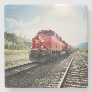 Sehr Cooler Eisenbahnzug Stone Untersetzer