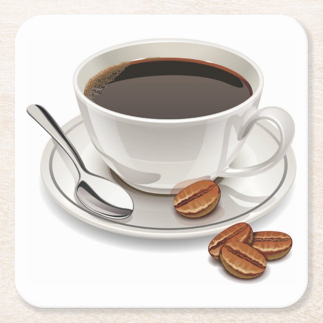 Sehr Cooler Kaffee Cup und Saucer Untersetzer Set (Vorderseite)