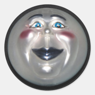 Sehr Cooler Mann auf dem Mond, der die Aufkleber f