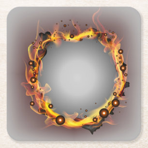 Sehr Cooler Ring of Fire Untersetzer Set
