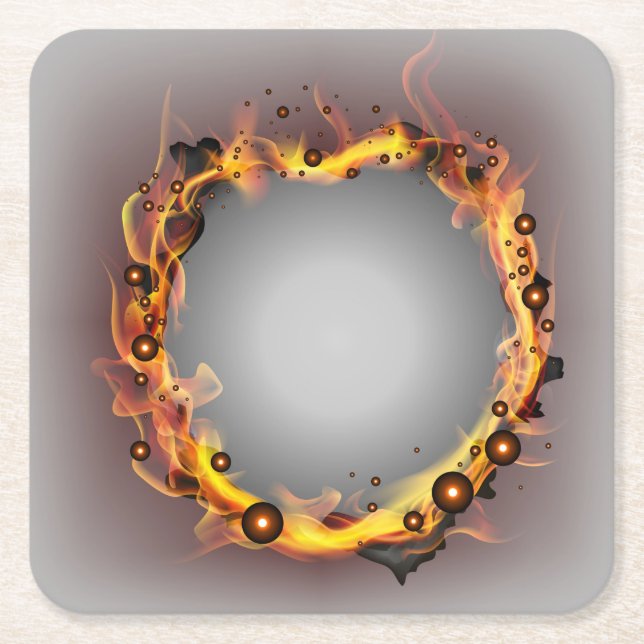 Sehr Cooler Ring of Fire Untersetzer Set (Vorderseite)