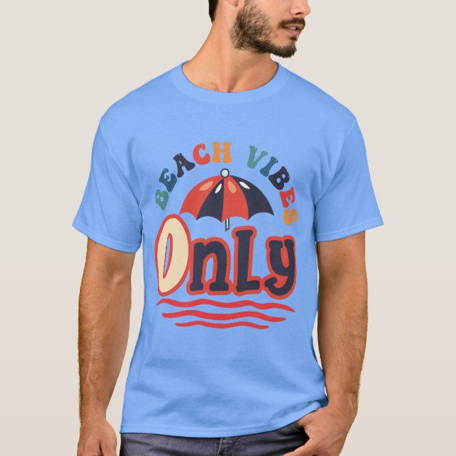 Sehr Cooler Sommer Vibes Beach Fun T-Shirt (Vorderseite)