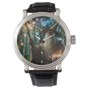 Sehr Cooler und farbenfroher Zauberer Armbanduhr