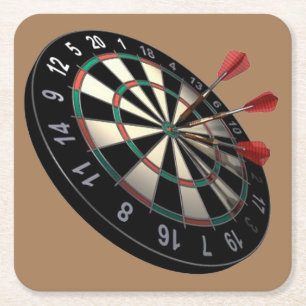 Sehr Cooles 3D Dart Board Untersetzer Set