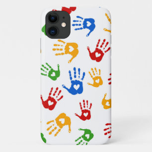 Sehr Cooles Abstraktes Herz in Palm iPhone Case