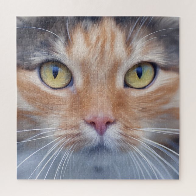 Sehr Cooles Cat Face Jigsaw Puzzle (Vertikal)