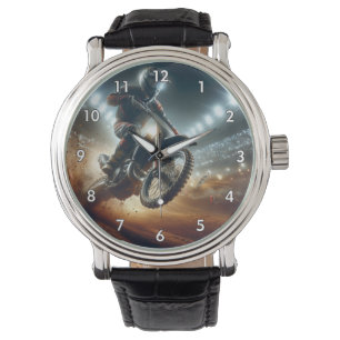 Sehr Cooles digitales Rendering bei MotoCross Armbanduhr