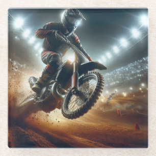 Sehr Cooles digitales Rendering bei MotoCross Glasuntersetzer