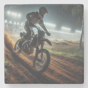 Sehr Cooles digitales Rendering bei MotoCross Steinuntersetzer