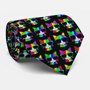 Sehr Cooles Rainbow Cat Pattern Krawatte