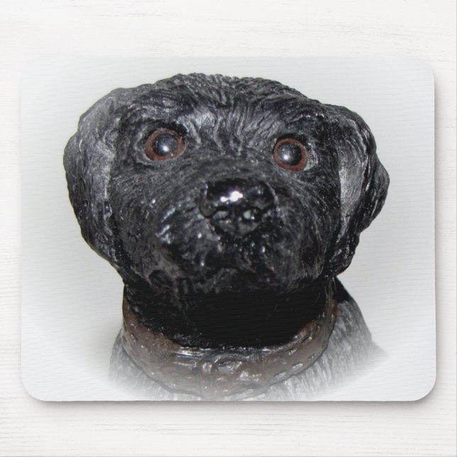 Sehr Cooles Schwarzes Lab Mousepad (Vorne)
