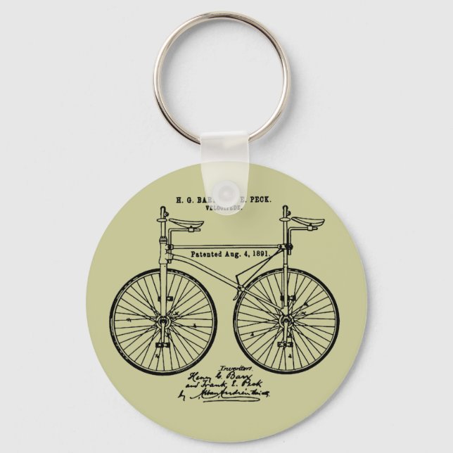 Sehr cooles Velo-Patentgeschenk für Fahrräder Schlüsselanhänger (Vorderseite)