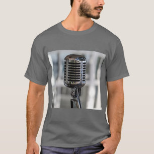 Sehr Cooles Vintages Mikrofon im Retrostil T-Shirt