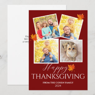 Sehr dankbar   Foto der Herbst-Erntedank Feiertagskarte