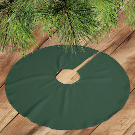 Sehr dunkelgrün - gebürsteter Polyester-Tree-Rock Polyester Weihnachtsbaumdecke