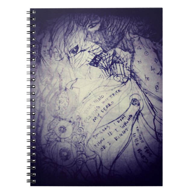 Sehr dunkle Kreatur folgt mir Manga-Anime Notizblock (Vorderseite)