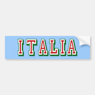 Sehr einfaches dennoch cooles Italien-Logo von Autoaufkleber