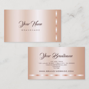 Sehr elegante Rose Gold Effekt Beruflich trendy Visitenkarte
