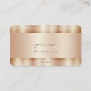 Sehr elegante Rose Goldfarbener Effekt Beruflich Visitenkarte