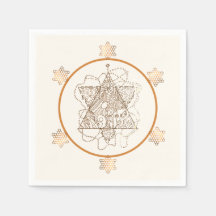 Sehr elegantes jüdisches Star Paper