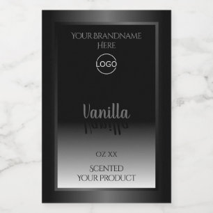 Sehr elegantes Logo für Schwarz-Weiß-Produkte Lebensmitteletikett
