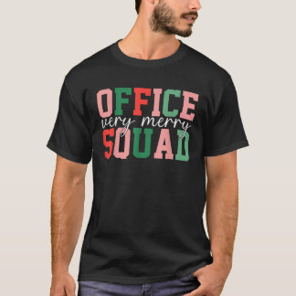 Sehr erfreuliches Office Squad Trendy Santa Xmas Z T-Shirt