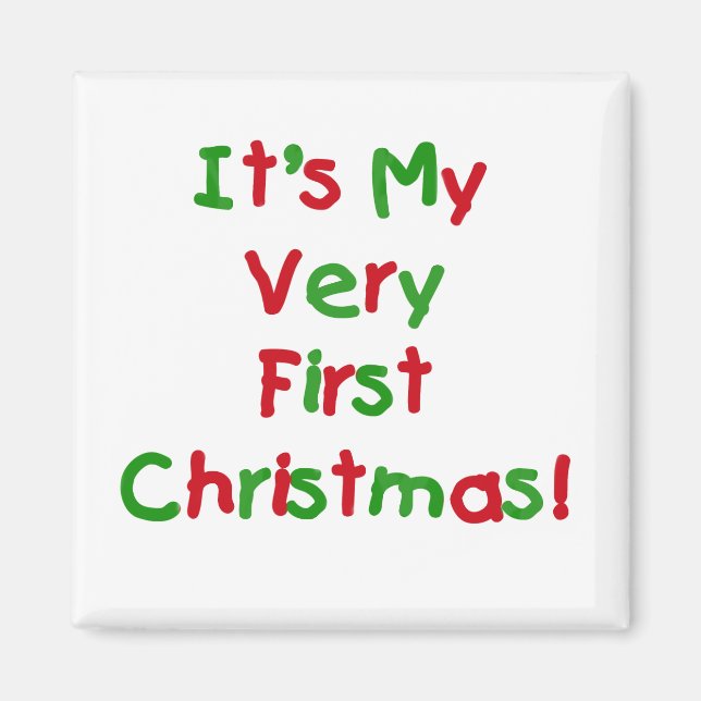 Sehr erste Weihnachtsgeschenke und Geschenke Magnet (Vorne)