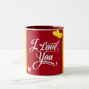 SEHR FARBE ***I LIEBE SIE TASSE*** ZWEIFARBIGE TASSE