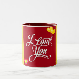 SEHR FARBE ***I LIEBE SIE TASSE*** ZWEIFARBIGE TASSE