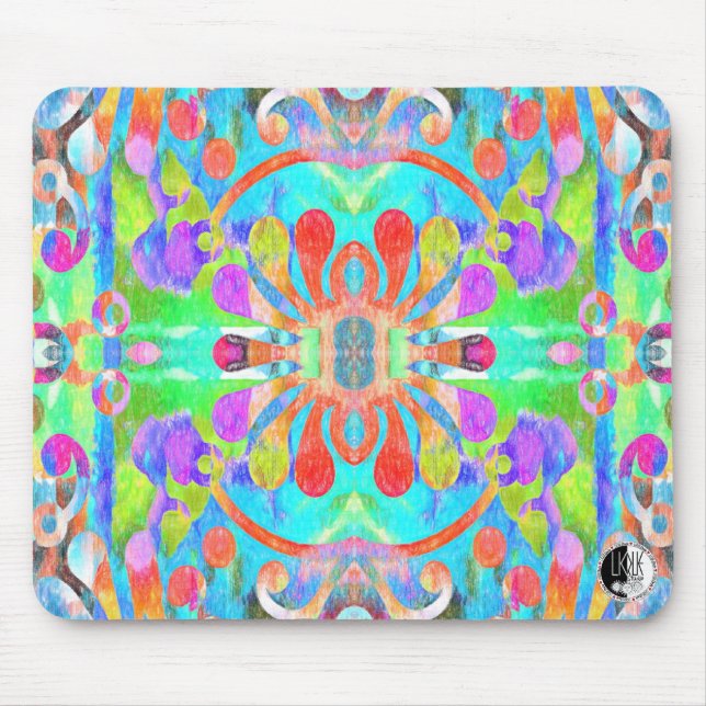 Sehr farbenfroh Mandala Mouse Pad Mousepad (Vorne)