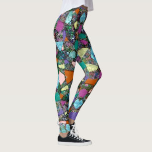 Sehr farbenfrohe abstrakte Formen Kunst 11 Leggings
