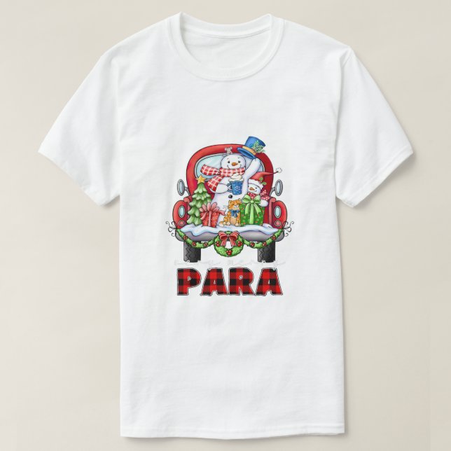Sehr froh Paraprofessional Weihnachten Weihnachten T-Shirt (Design vorne)
