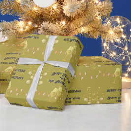 Sehr froh über Weihnachten Geschenkpapier