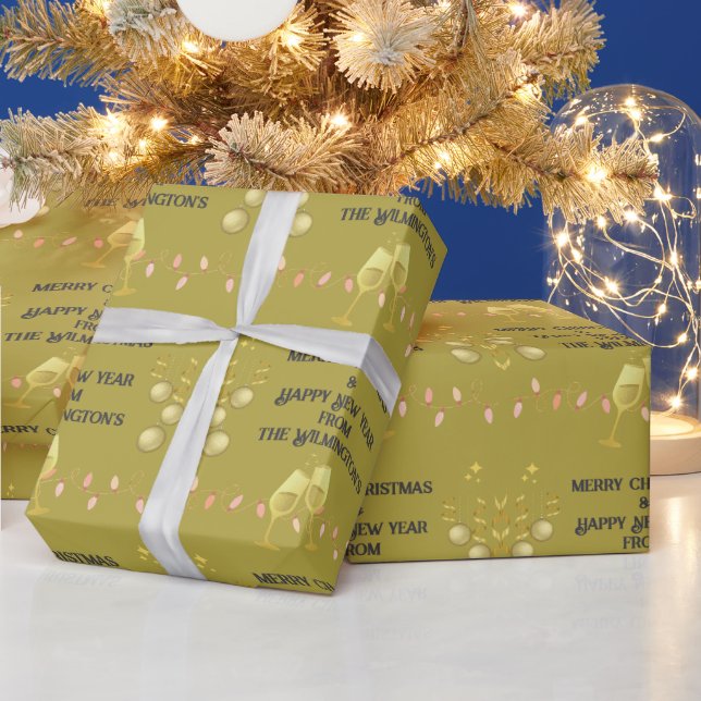 Sehr froh über Weihnachten Geschenkpapier (Feiertage)