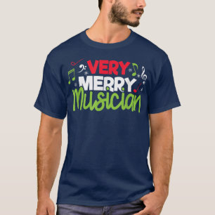 Sehr frohe Musikerin Musical Artist Music Holiday T-Shirt