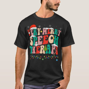 Sehr frohe Rede Therapie Weihnachtssprechtherapie T-Shirt