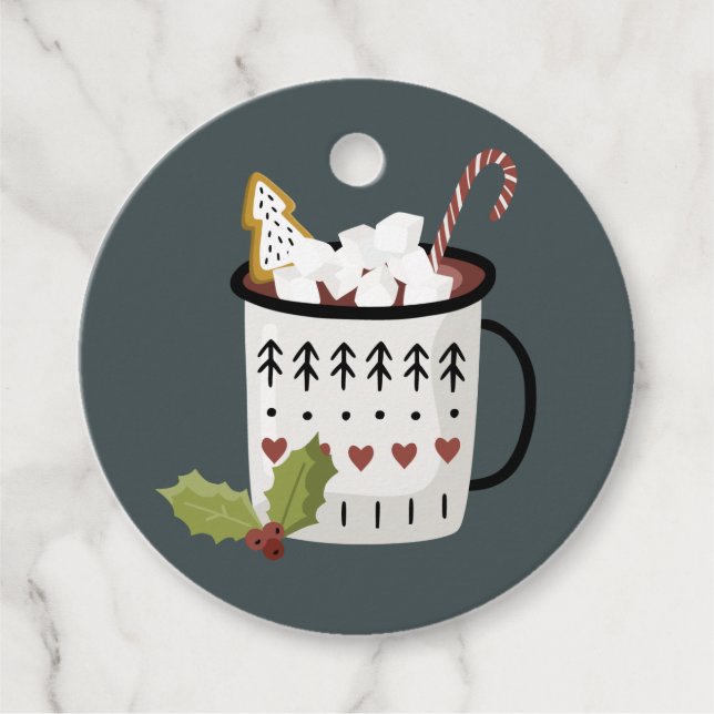 Sehr frohe Weihnachten Geschenkanhänger (Vorderseite)