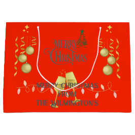 Sehr frohe Weihnachten Große Geschenktüte