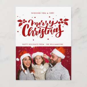 Sehr frohe Weihnachten Postkarte