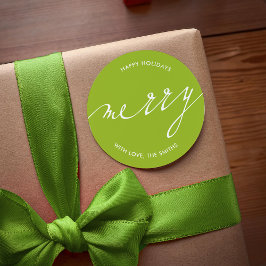 Sehr frohe Weihnachten Runder Aufkleber