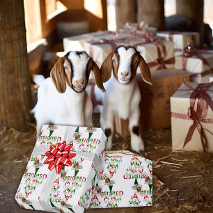 Sehr frohe Weihnachts-Boer GOAT Geschenkpapier